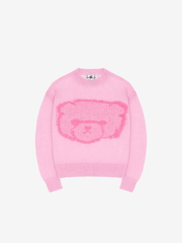ENRAGE Oversized Sweater 'PINK' in Pink: front