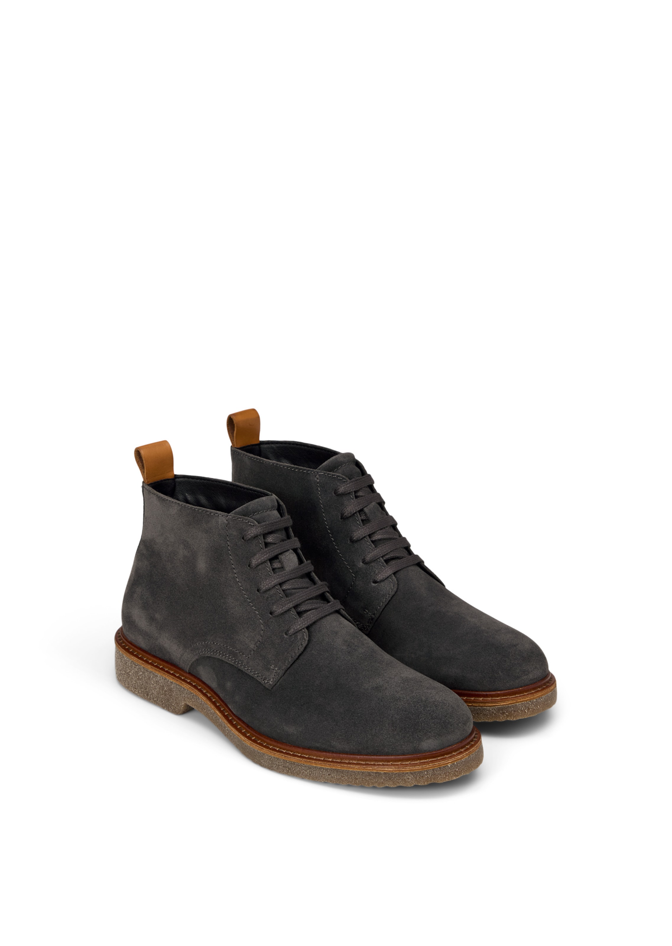 Marc O'Polo Schnürstiefel in Grau: Vorderseite