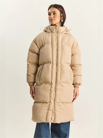 Cappotto di mezza stagione di Bianco Lucci in beige: frontale