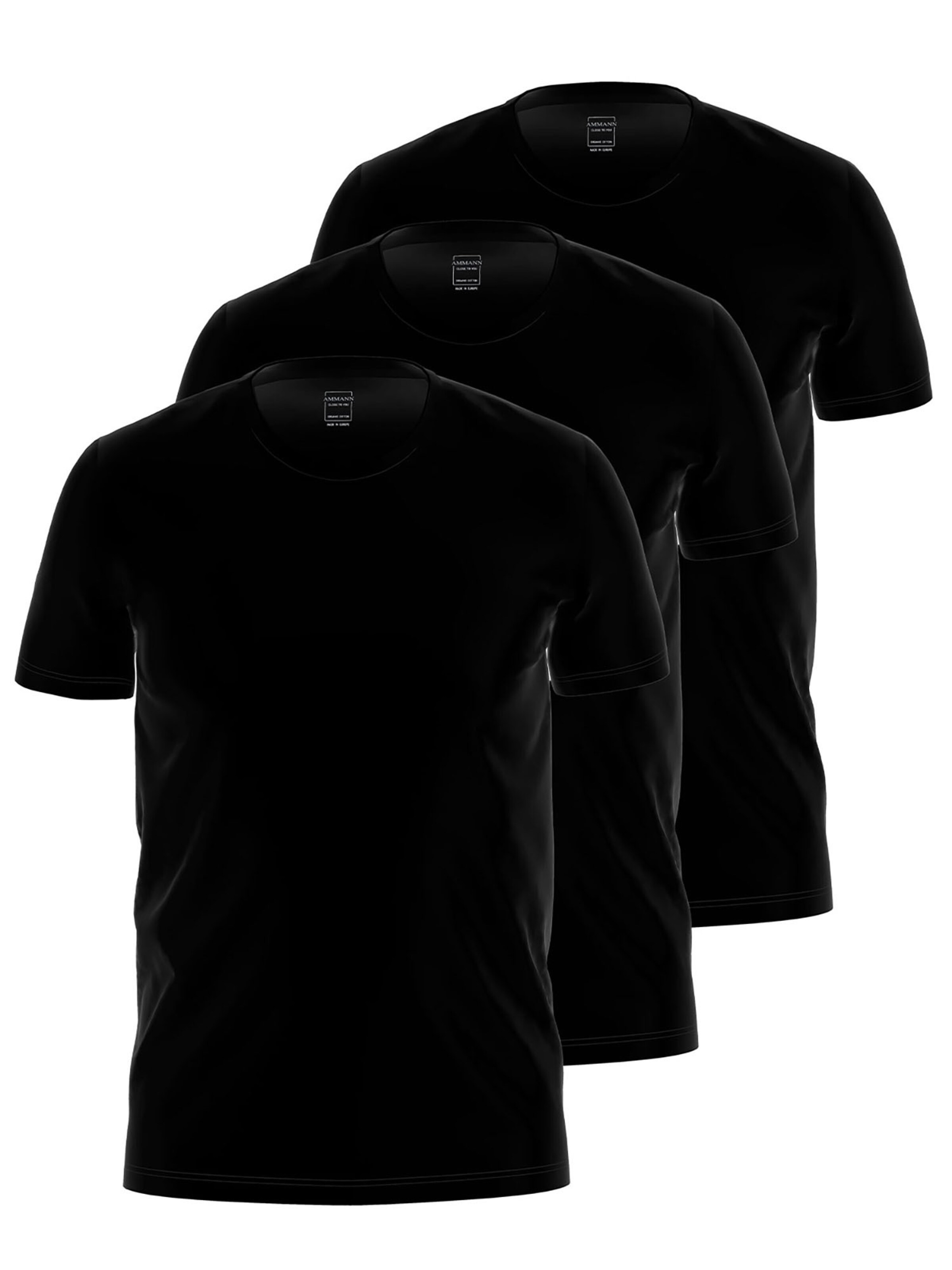 Ammann Unterhemd 'Close to you'‌‌‌‌‌‌‌ in Schwarz: Vorderseite