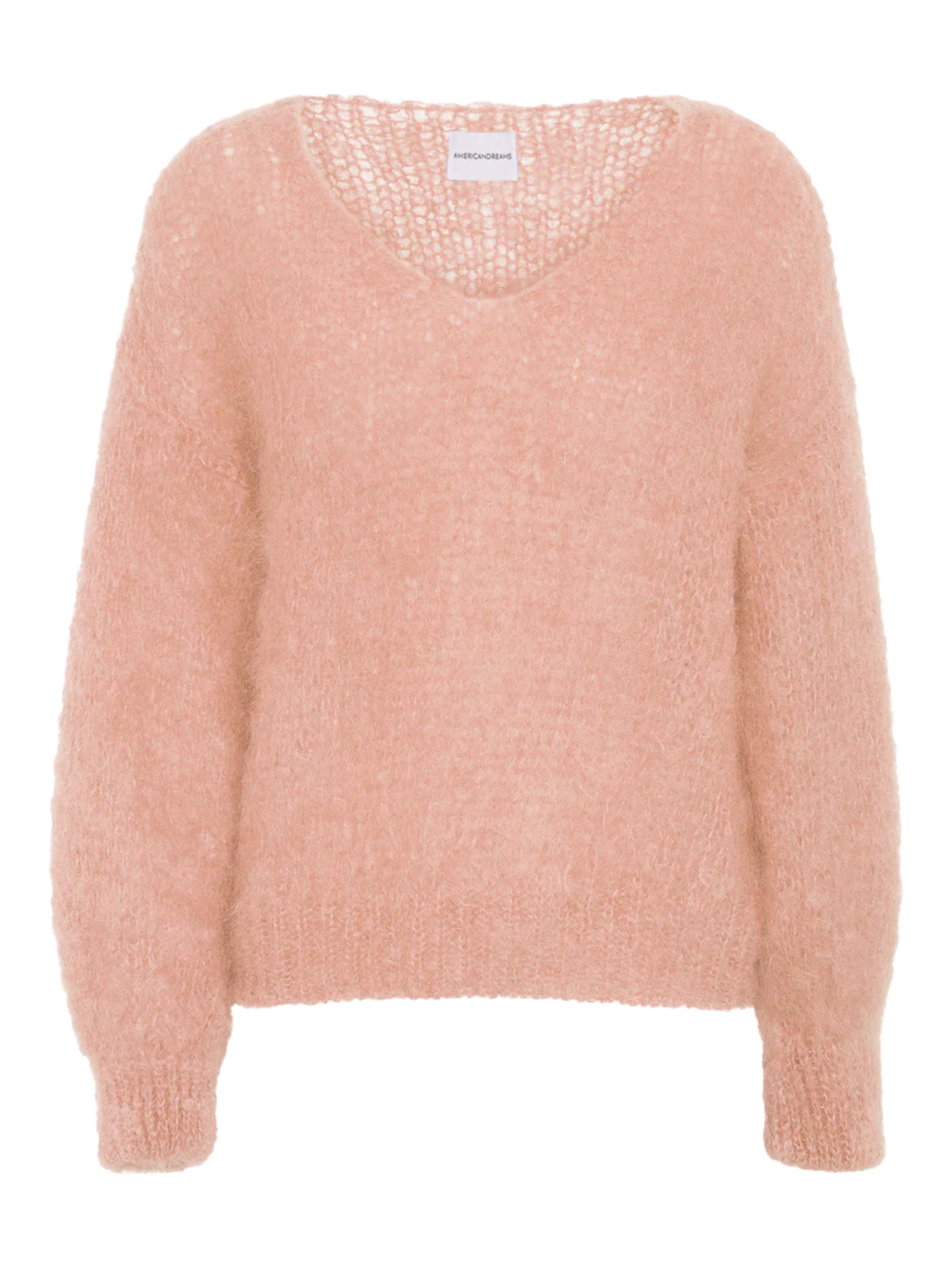 americandreams Oversized sweater 'Milana Mohair' in Orange: front