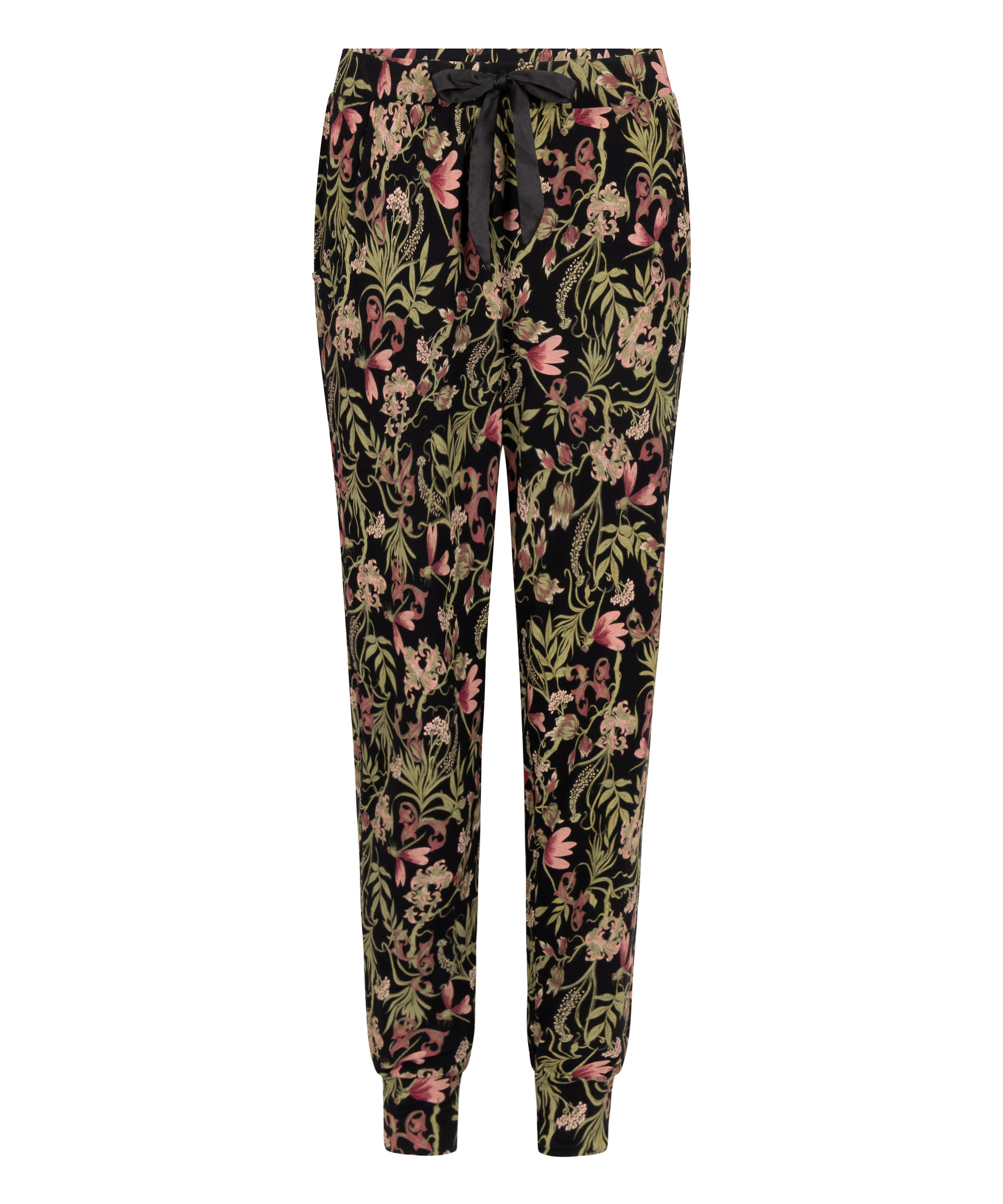 Pantalon de pyjama Hunkemöller en noir : devant