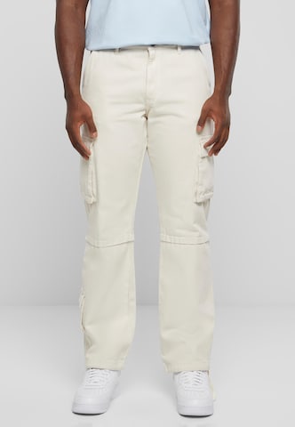 Loosefit Pantalon cargo DEF en blanc : devant