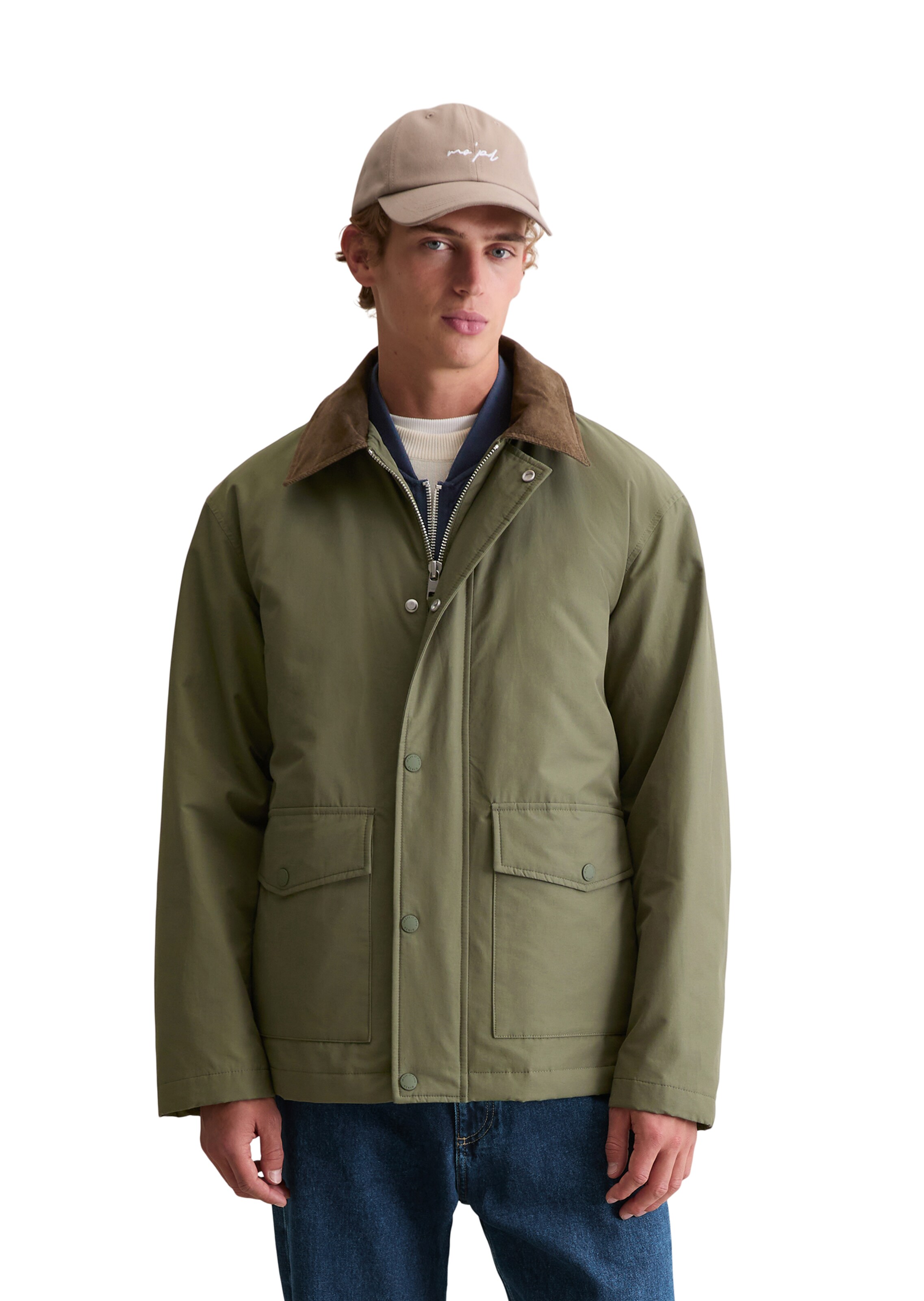 Marc O'Polo DENIM Jacke in Grün: Vorderseite