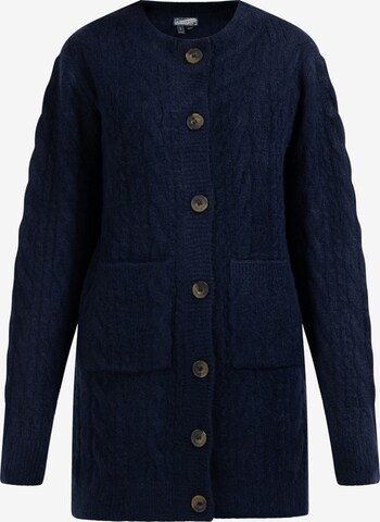 DreiMaster Vintage Knit Cardigan 'Zitha' in Blue: front