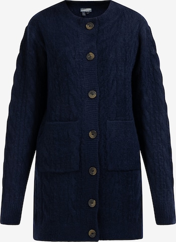 Cardigan 'Zitha' DreiMaster Vintage en bleu : devant