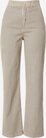 Monki Loosefit Broek in Beige: voorkant