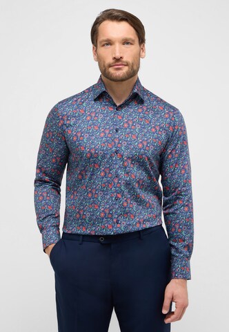 ETERNA Comfort fit Button Up Shirt in Blue: front