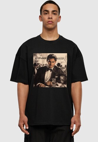 T-Shirt 'Sophisticated Cotton Club' 2Y Studios en noir : devant
