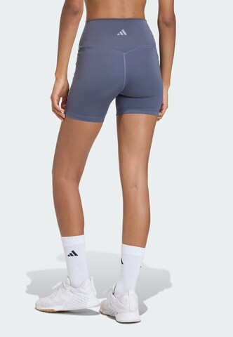 ADIDAS PERFORMANCE Skinny Sportshorts 'All Me' in Grau