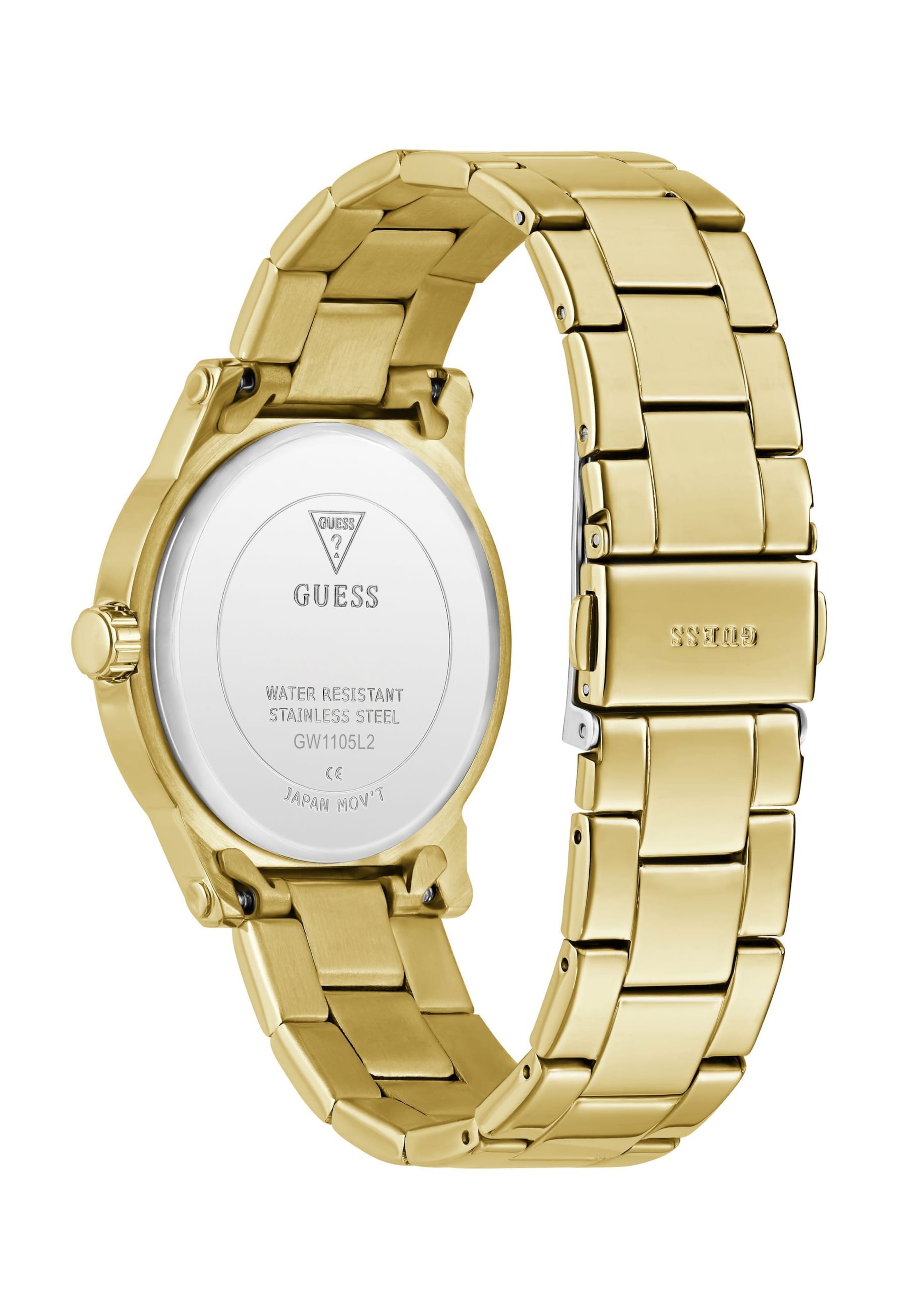 GUESS Analog klocka 'ANNETTE' i guld