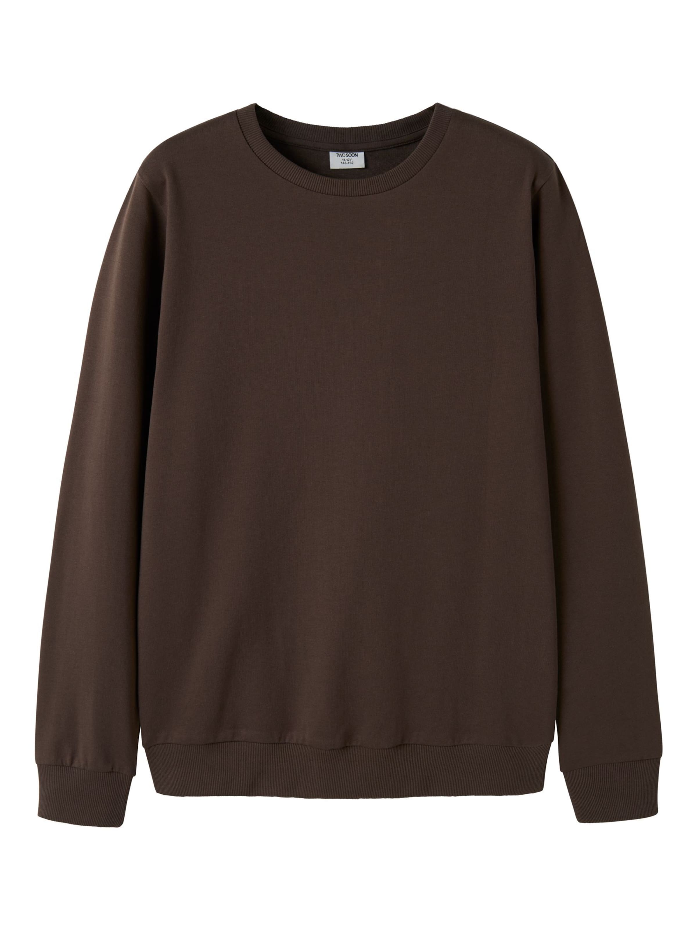 TWO SOON Bluza w kolorze brązowy: przód