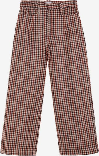 Scalpers Housut 'Oussy' värissä beige / tummanharmaa / burgundin punainen, Tuotenäkymä