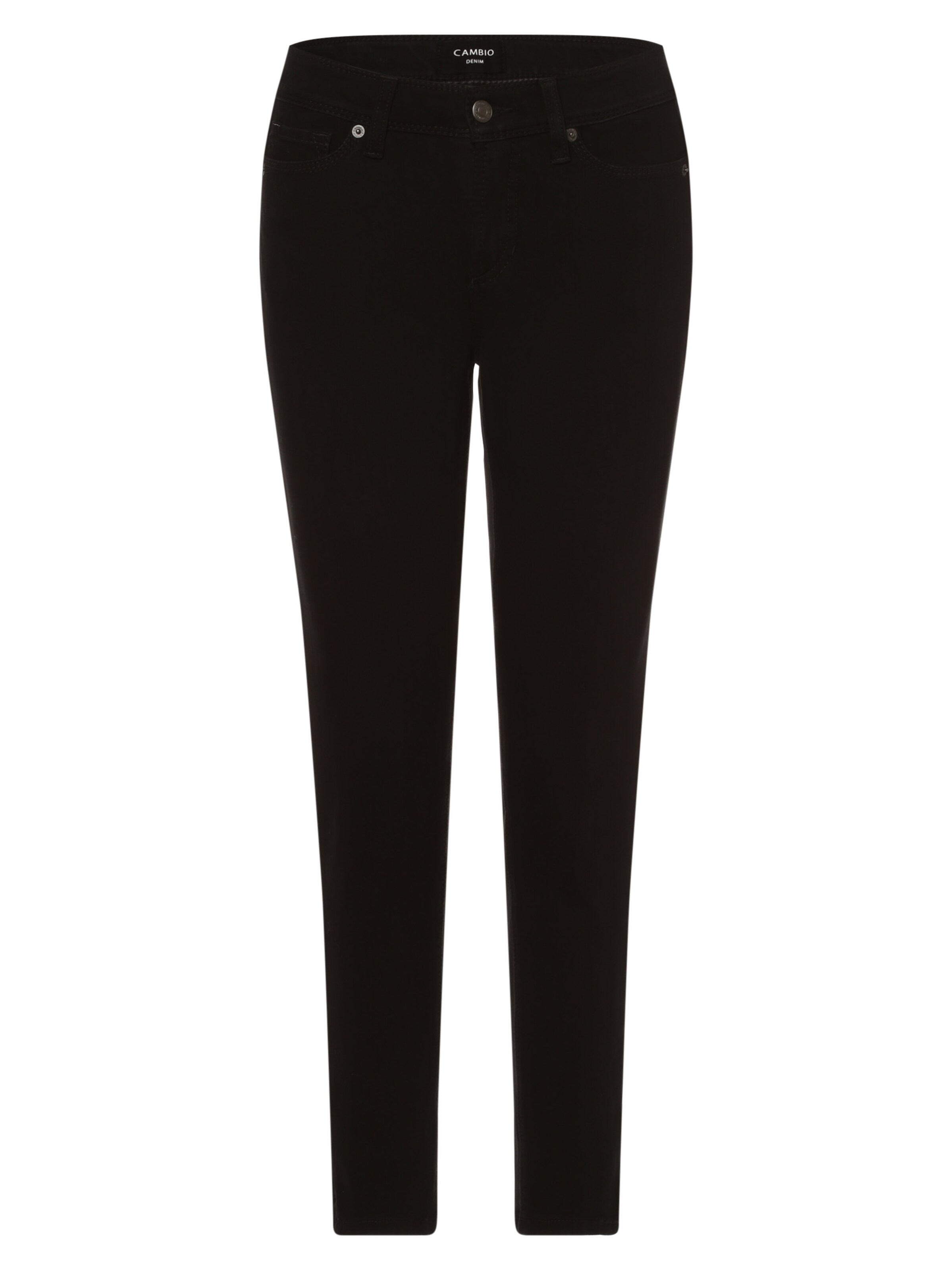 Cambio Slimfit Hose 'Piper' in Schwarz: Vorderseite