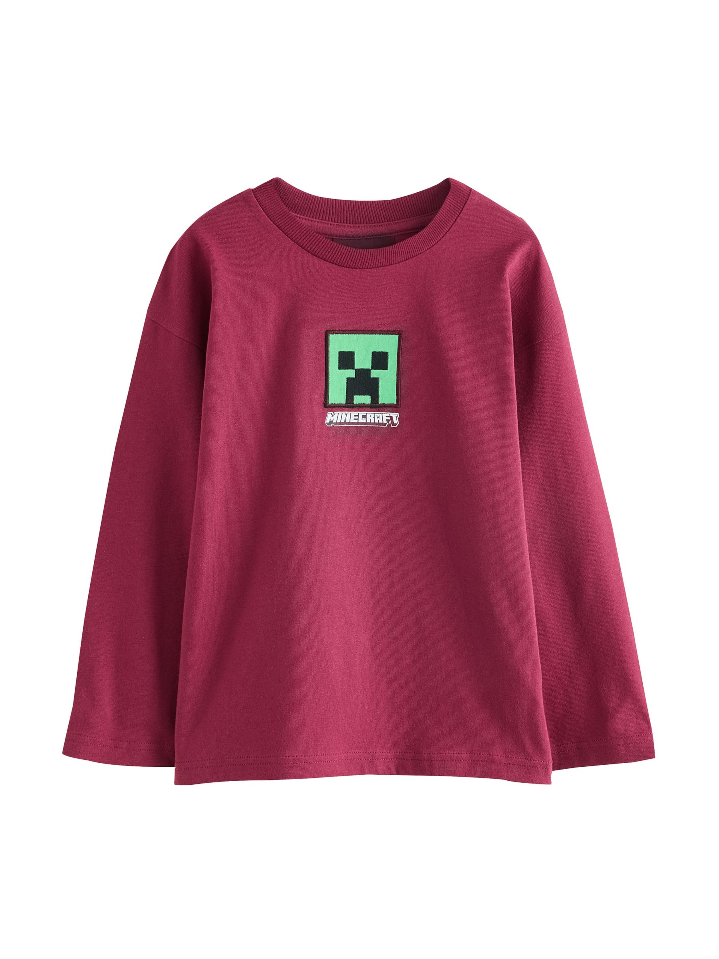 Next Shirt 'Minecraft' in 98 in de kleur Groen / Bessen / Zwart / Wit, Productweergave