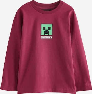 Next Shirt 'Minecraft' in Rood: voorkant