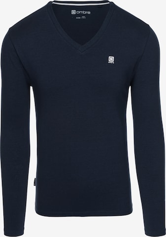 Ombre Shirt in Blue: front