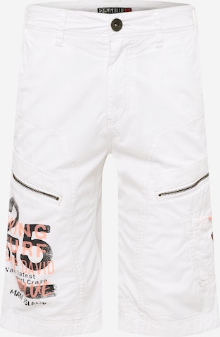 CAMP DAVID Regular Broek in Wit: voorkant