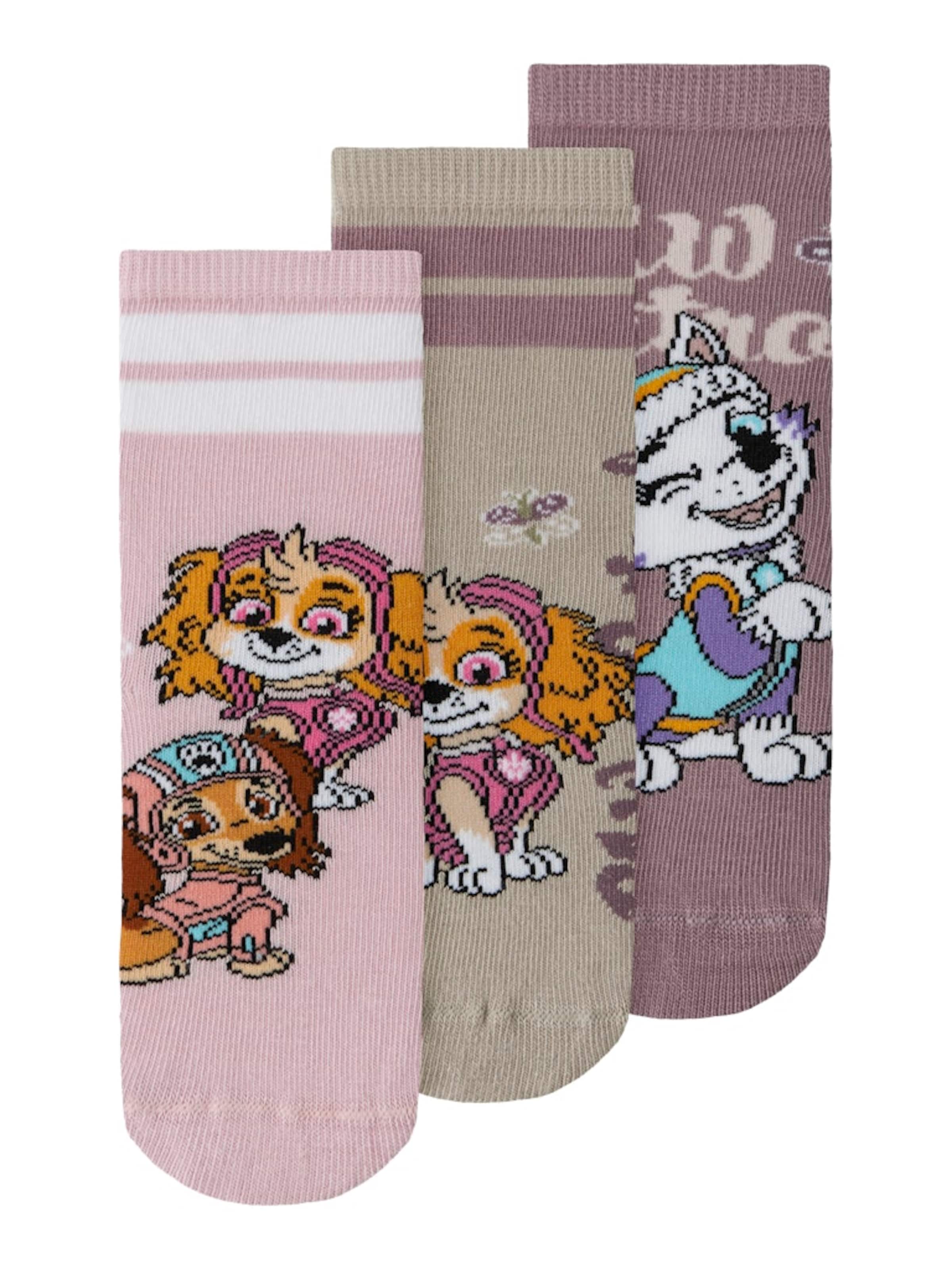 NAME IT Sokker &#x27;NMFSASSA PAW&#x27; i grå: forside