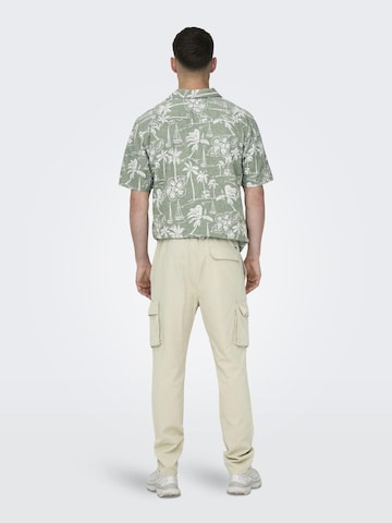 Only & Sons - Tapered Calças cargo 'Linus' em bege