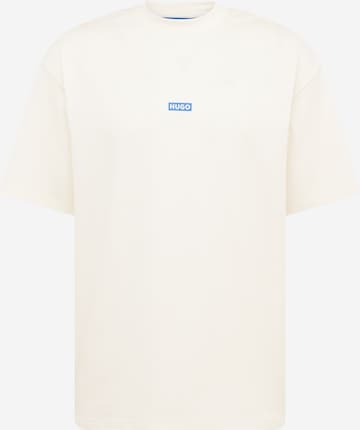 T-Shirt 'Nalono' HUGO Blue en blanc : devant