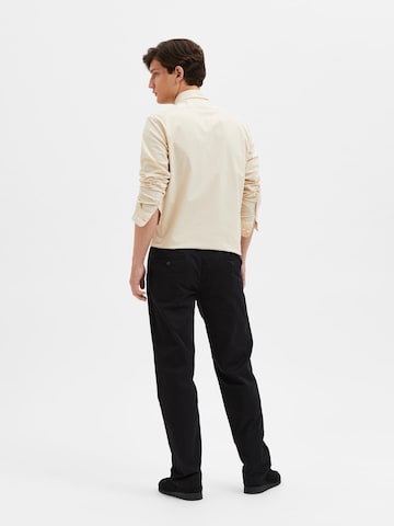 SELECTED HOMME Regular Chino Pants 'New Miles' in Black