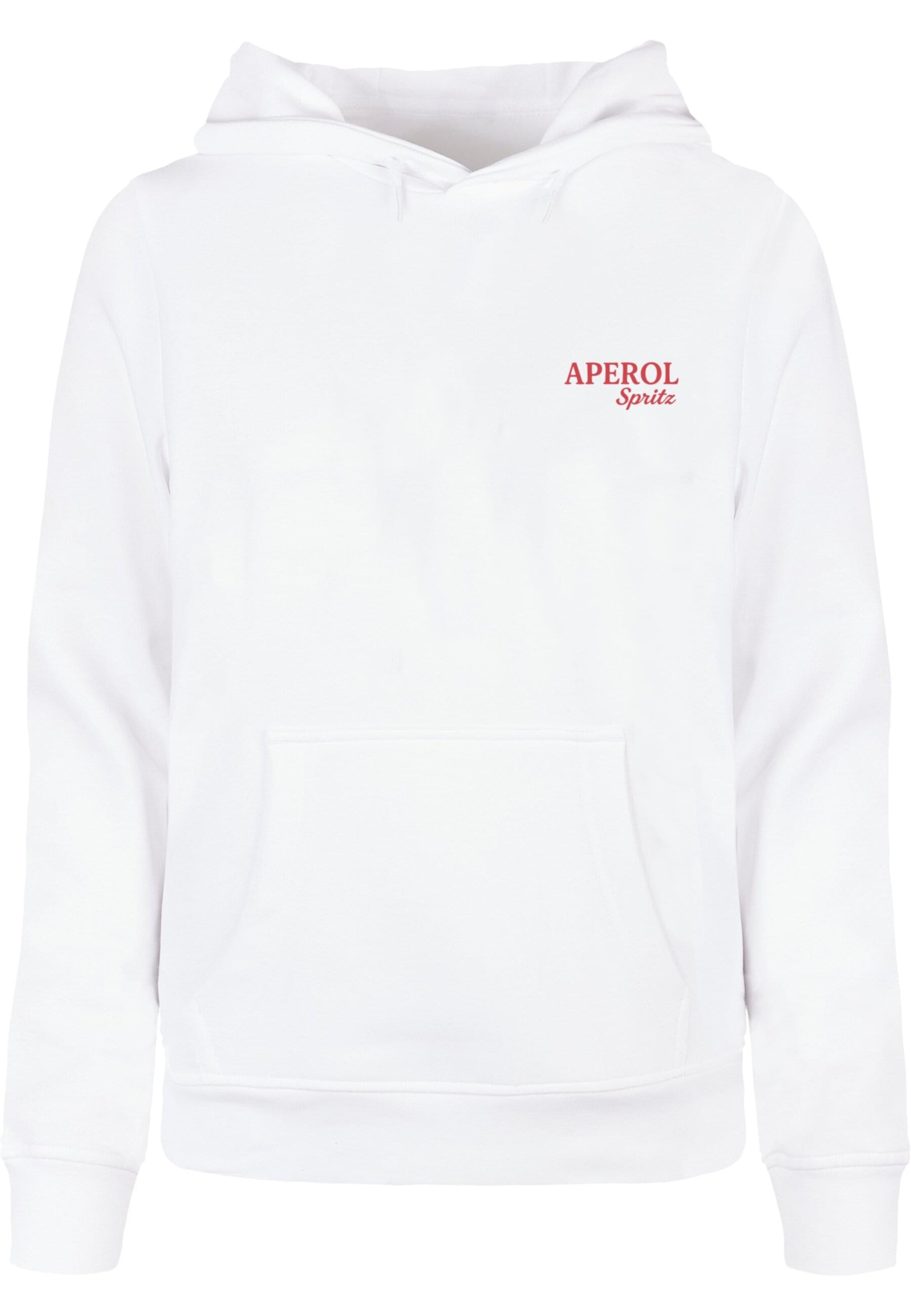 Merchcode Sweatshirt 'Aperol Spritz' in Weiß: Vorderseite