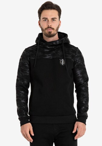 CIPO & BAXX Sweatshirt in Black: front