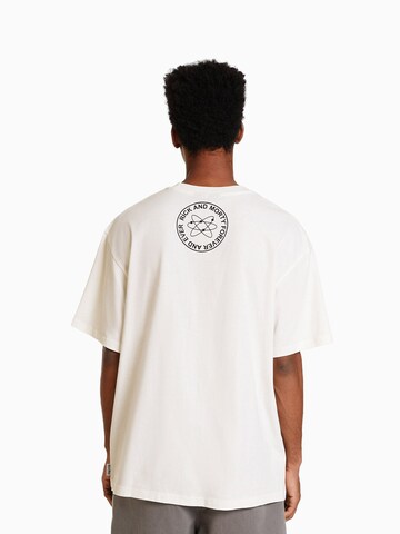 Bershka T-Shirt in Weiß