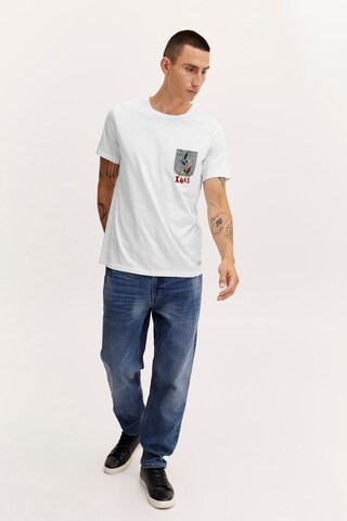 BLEND Shirt 'Christmas' in Weiß
