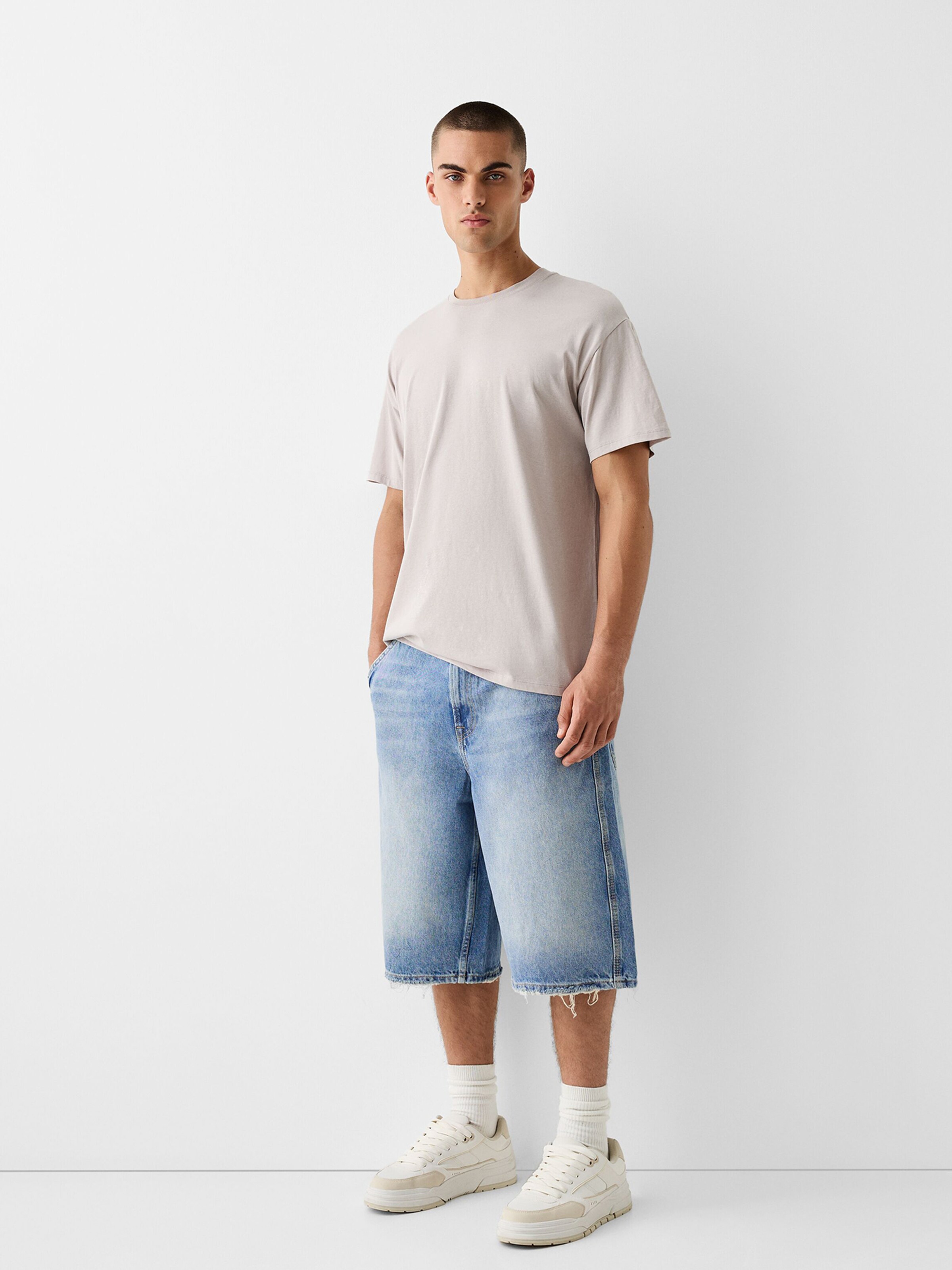 Bershka Largi Jeans pe Albastru ABOUT YOU