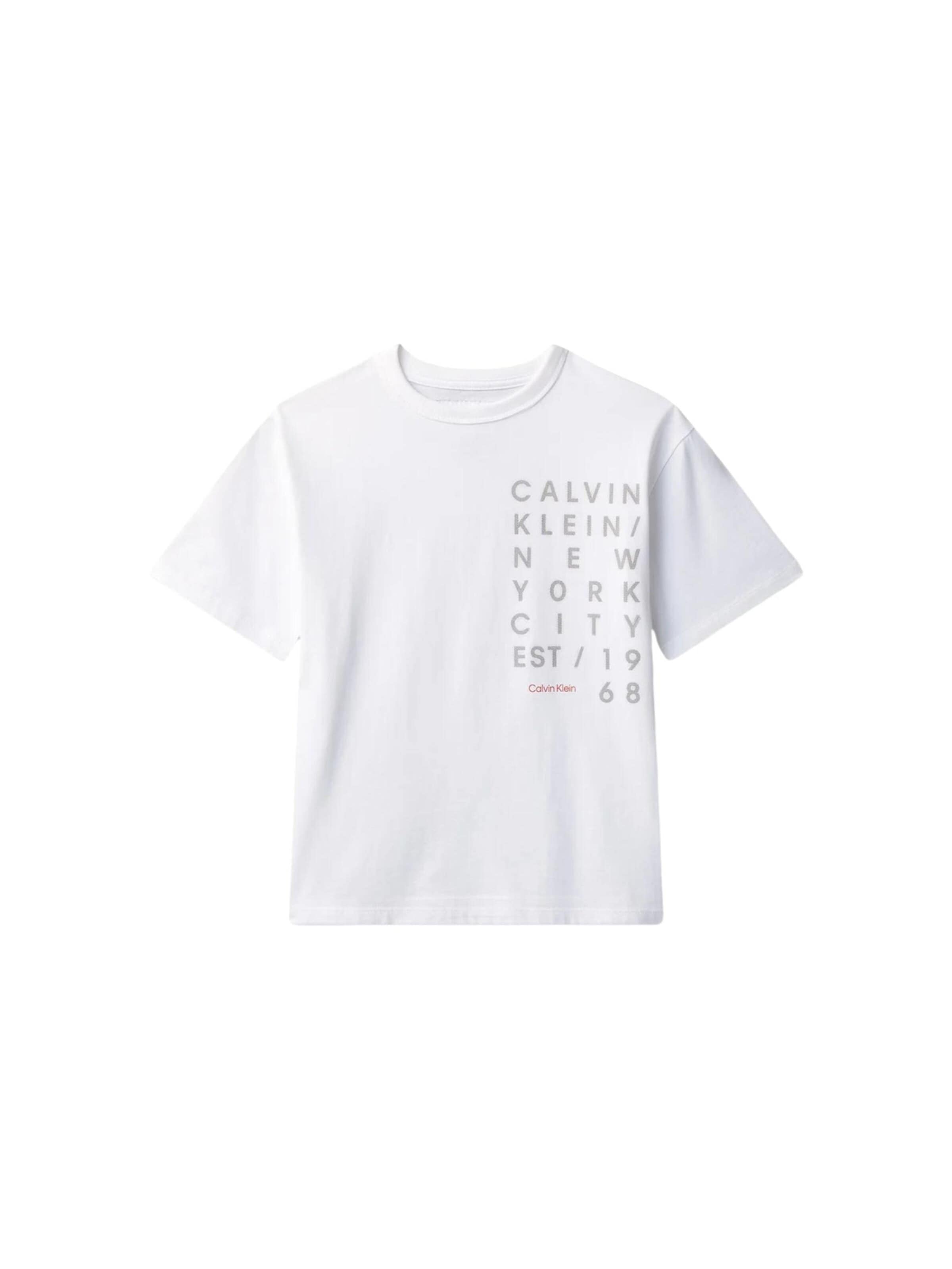 Calvin Klein Kids T-shirt i vit: framsida