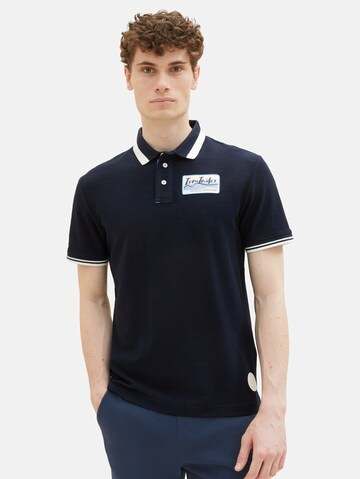 T-Shirt TOM TAILOR en bleu : devant