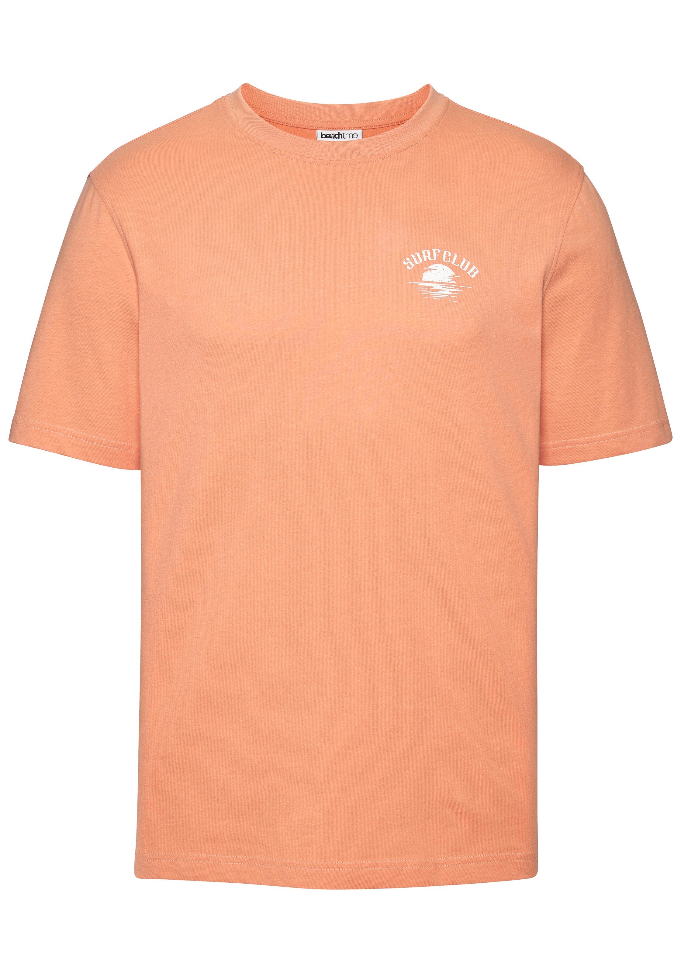 BEACH TIME Shirt in Orange: Vorderseite