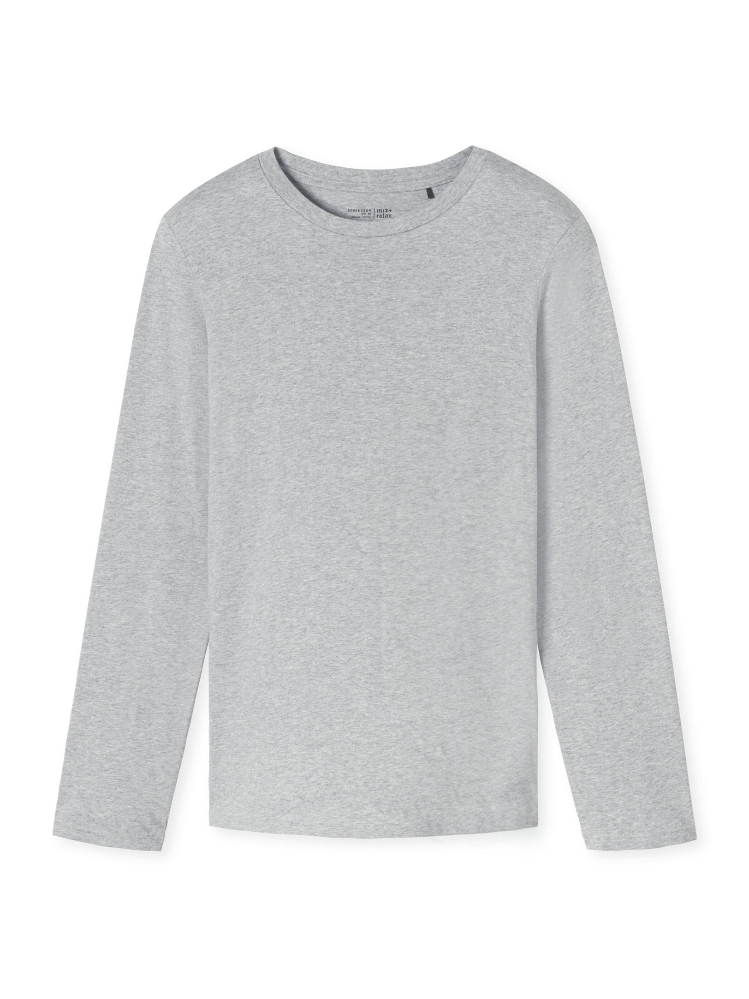 T-Shirt 'Mix + Relax' SCHIESSER en gris : devant