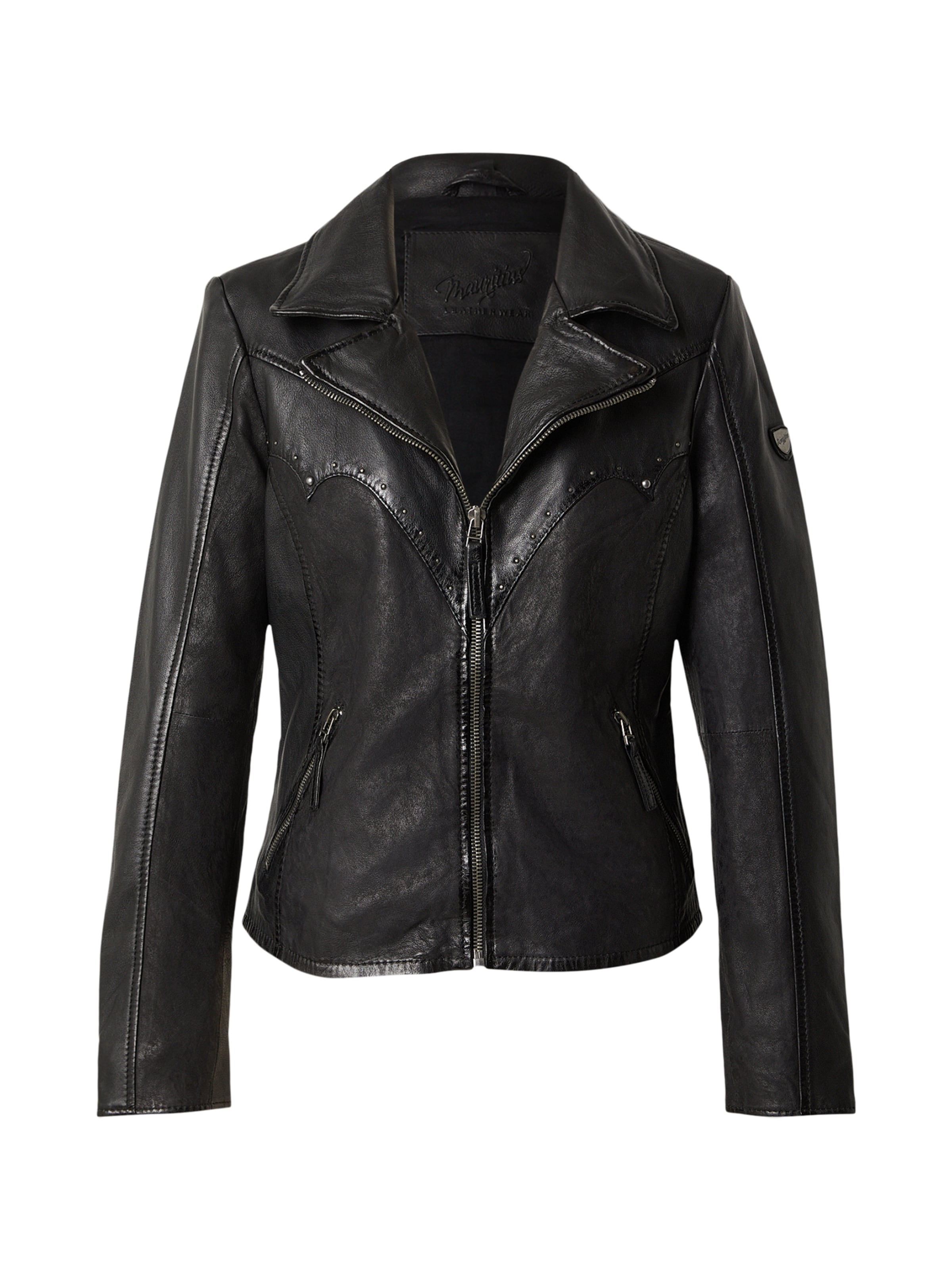 Mauritius Jacke 'Collien' in Schwarz: Vorderseite