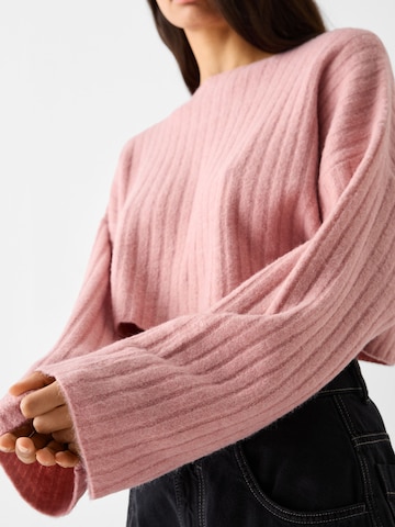 Pull-over Bershka en rose