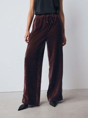 Next Wide Leg Hose in Rot: Vorderseite