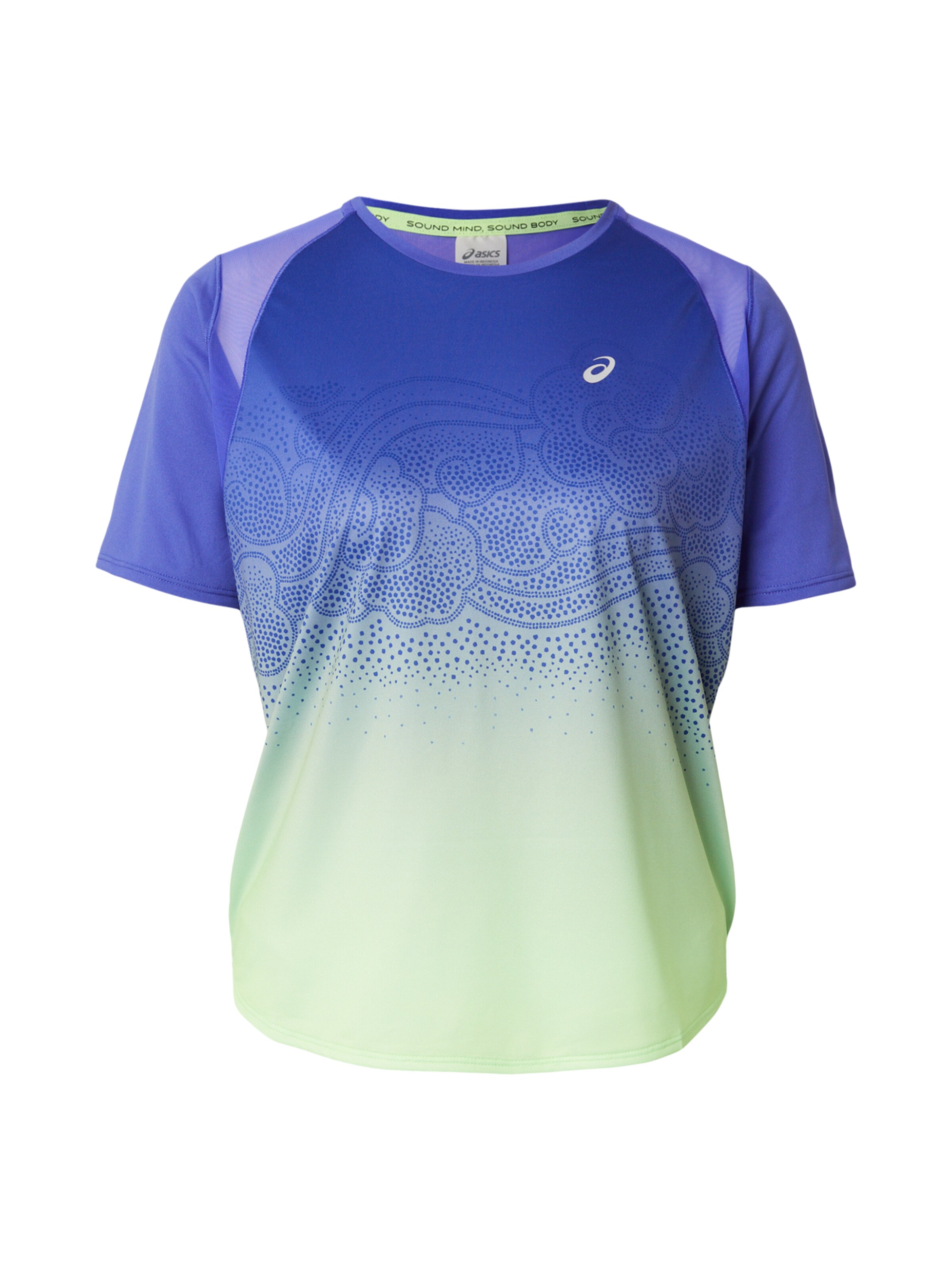 mėlyna ASICS Sportiniai marškinėliai 'ROAD FADE': priekis