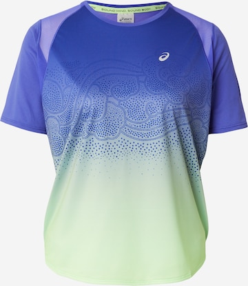 mėlyna ASICS Sportiniai marškinėliai 'ROAD FADE': priekis