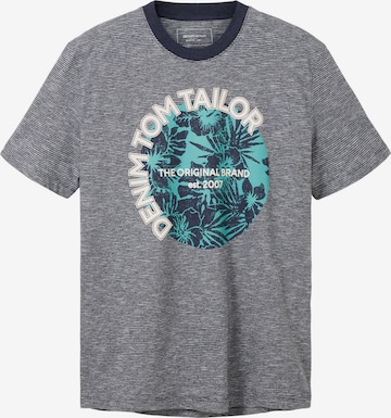 T-Shirt TOM TAILOR DENIM en bleu : devant