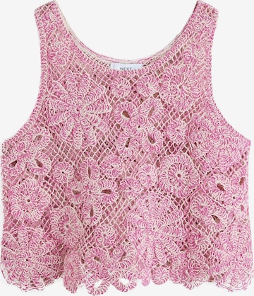 Next Neuletoppi värissä vaaleanpunainen: etupuoli