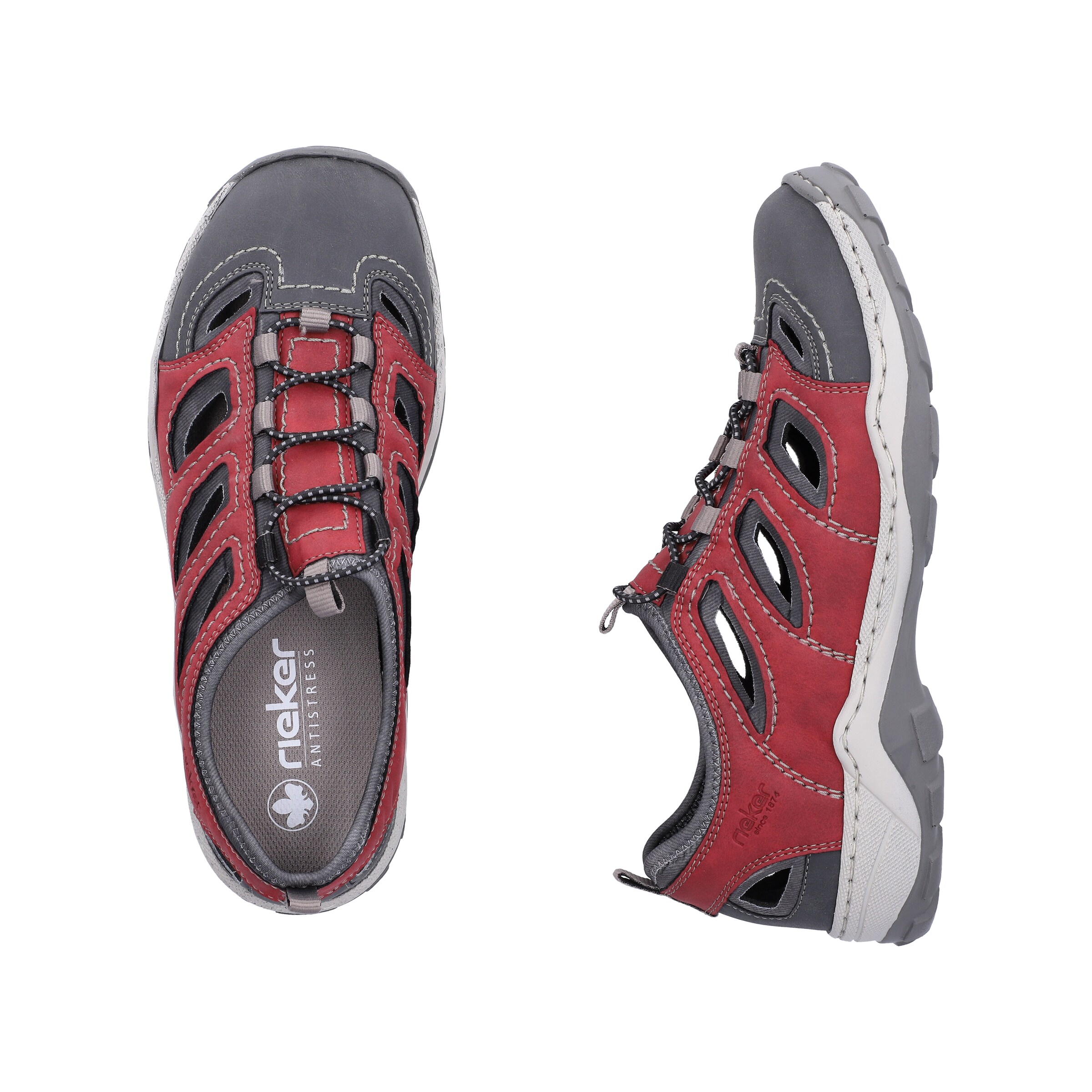 Chaussure de sport à lacets 'Oilybuk' Rieker en gris