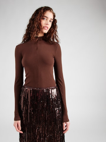 T-shirt 'PCKitte' PIECES en marron : devant