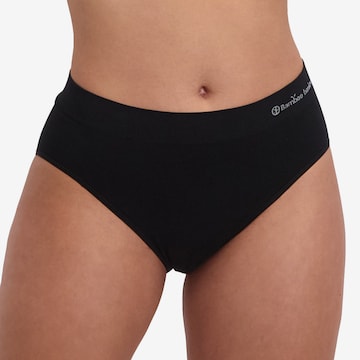 Slip 'Belle' di Bamboo basics in nero: frontale