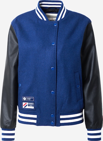 Superdry Демисезонная куртка в Синий: спереди