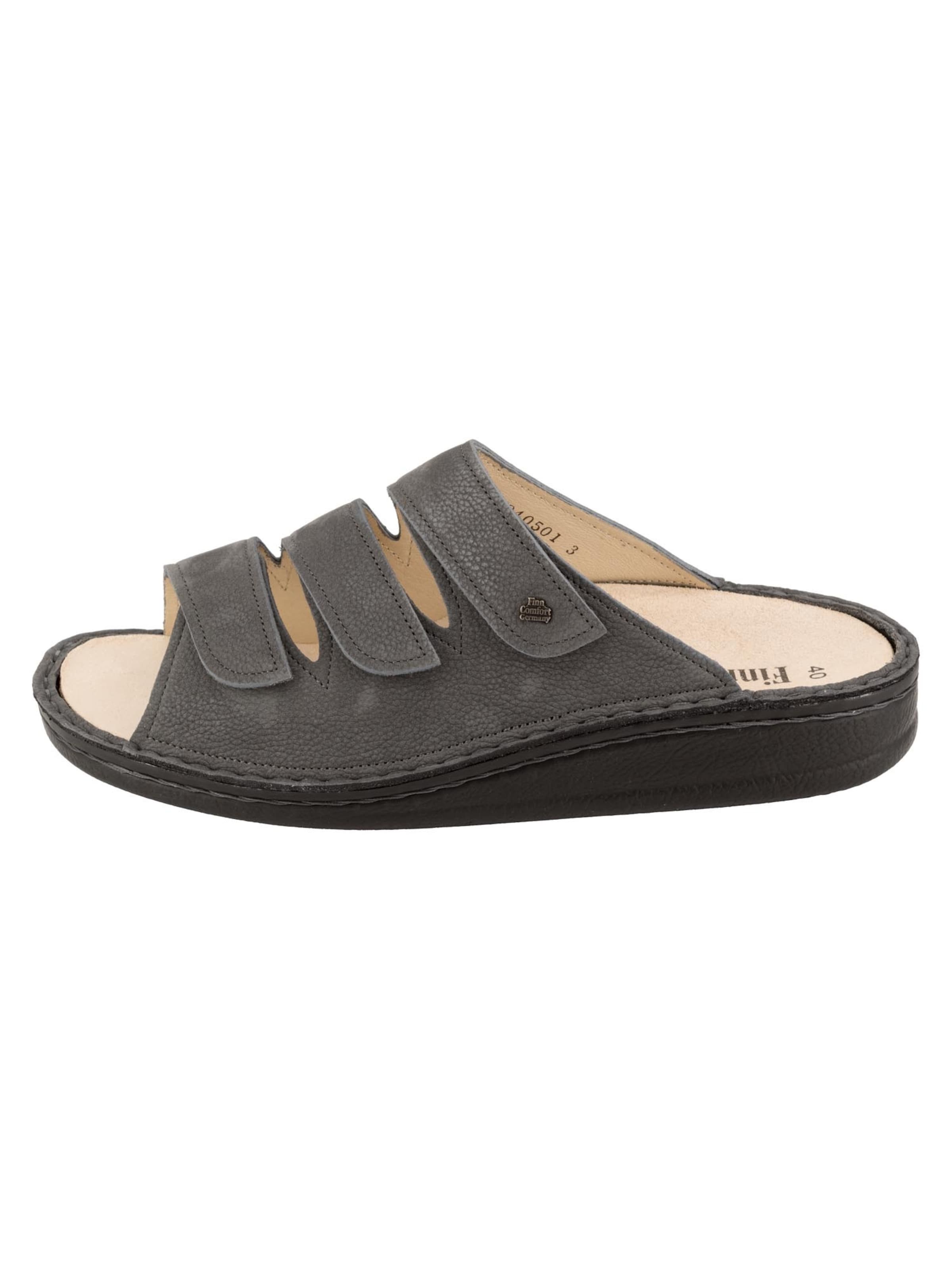 Finn Comfort Pantolette 'Korfu'‌ in Grau: Vorderseite