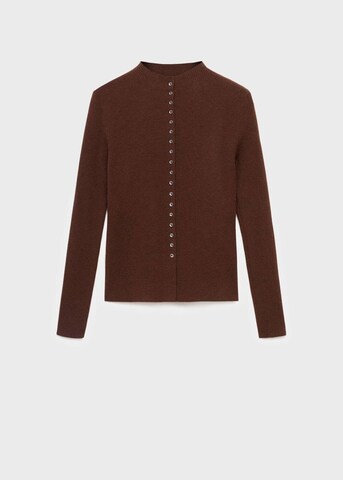 MANGO Knit Cardigan 'Twenties' in Brown