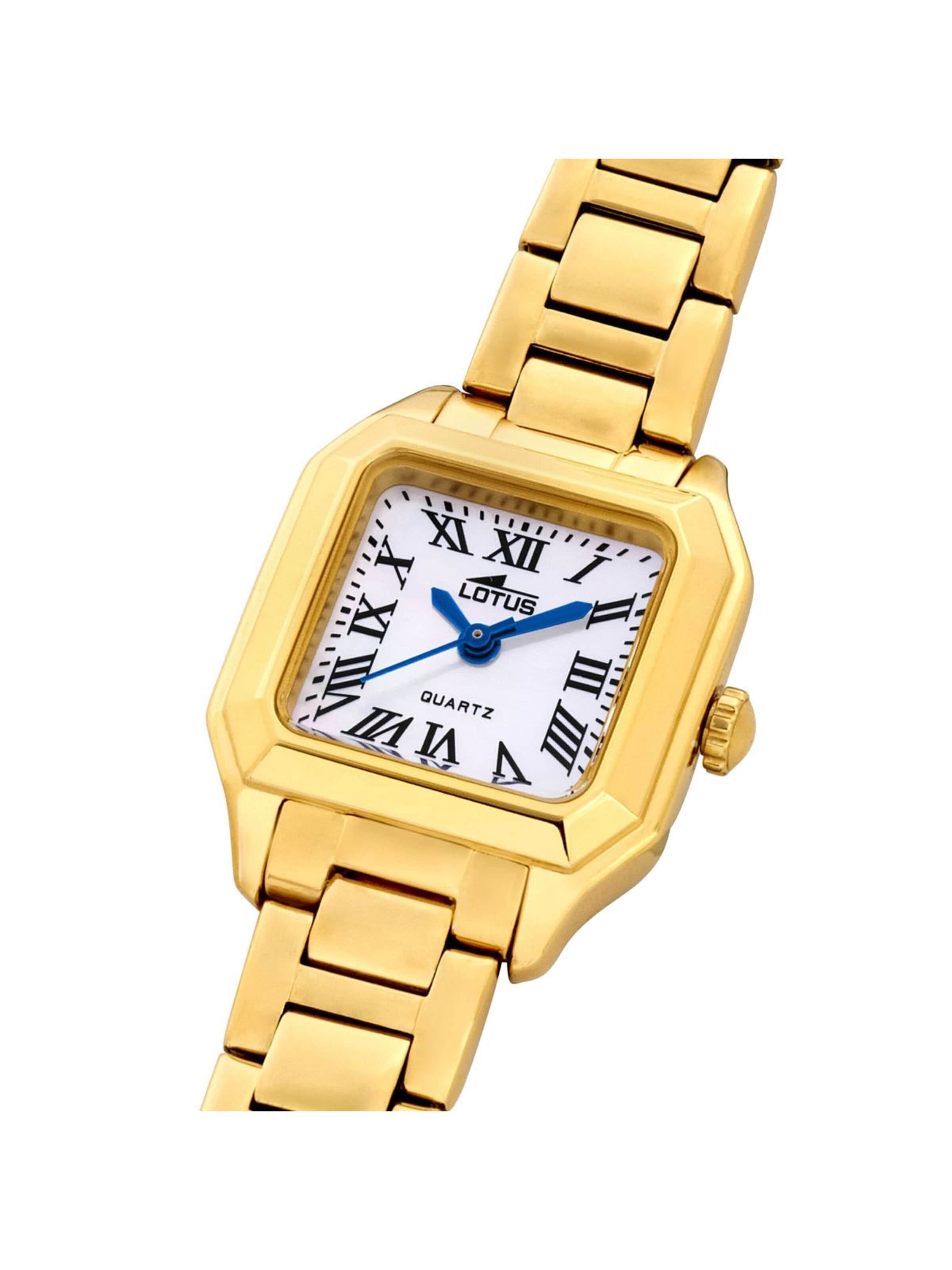 Lotus Analog Watch in Gold