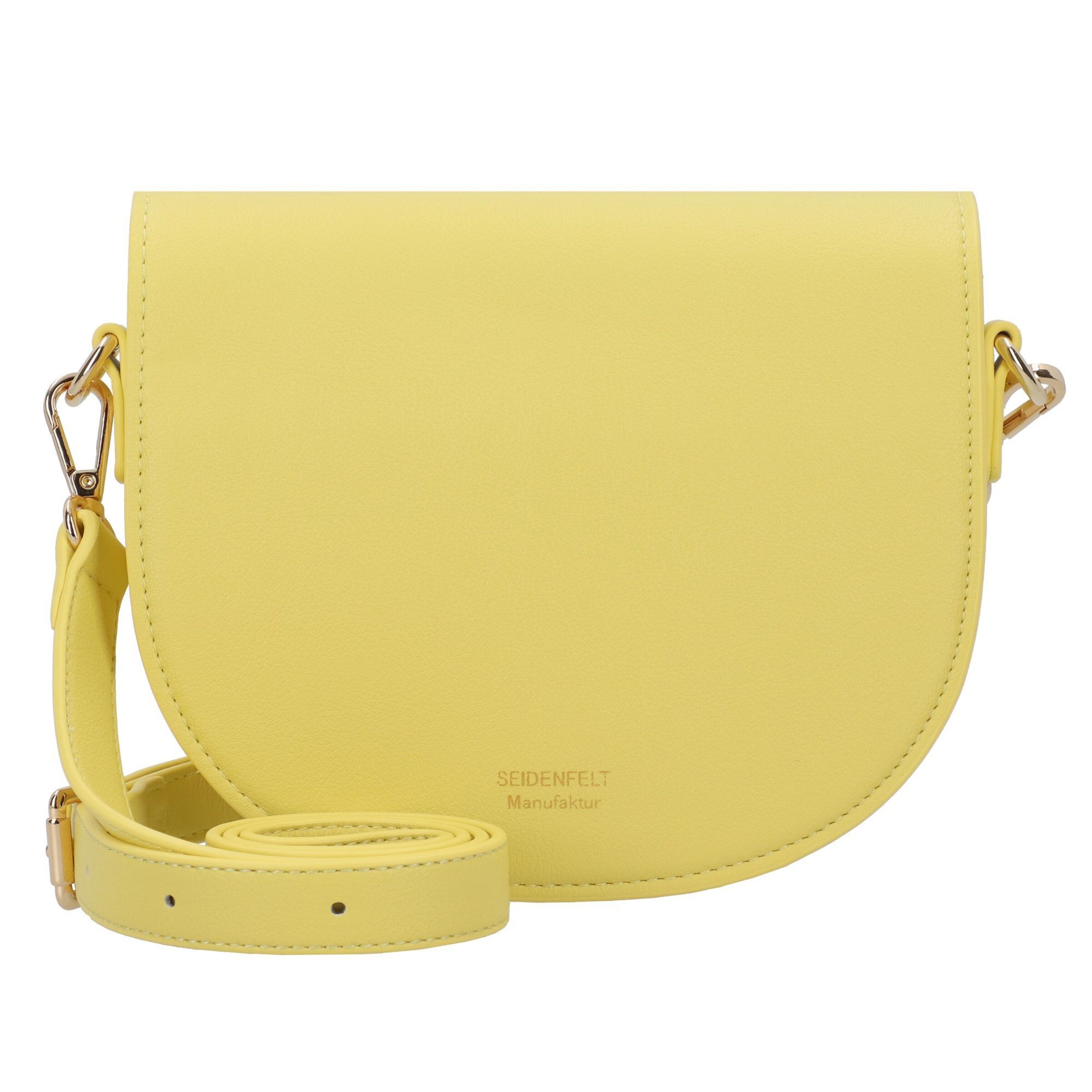 Seidenfelt Schoudertas 'Heby' in Geel: voorkant